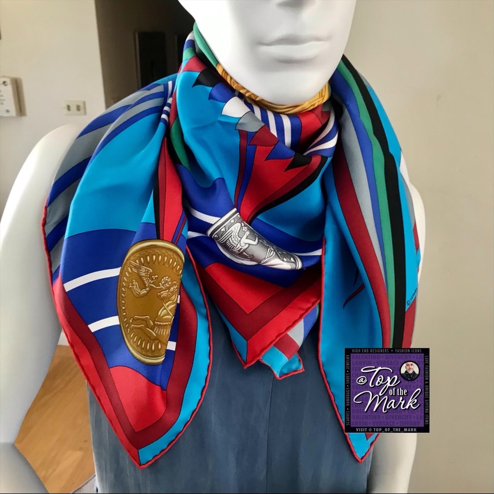 Les Jeux d’HERMÈS 90cm Silk Foulard MINT